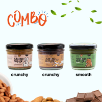 เก็บเงินปลายทาง. Almond Butter 3 flavour orignal dark chocolate green tea (Almond Spread) 100 gram