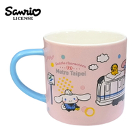 【正版授權】台北捷運 x 三麗鷗 陶瓷 馬克杯 300ml 咖啡杯 50周年紀念 大耳狗 美樂蒂 凱蒂貓 酷企鵝 布丁狗 - 009204
