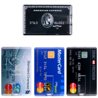 Pendrive Waterproof Super Slim Credit Card USB Flash Drive Pen Drive 4G 8G 16G 32GB 64G 128GB 256GB Bank Card Model Memory Stick