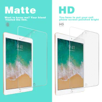 Anti-Scratches HD Clear Glossy Film For ipad 9.7 2018 A1954 A1893 Anti-Glare Matte Film Cover With Cleaning Tools