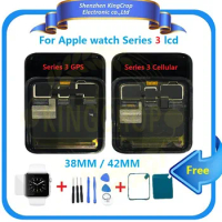 For Apple Watch Series 3 GPS LCD Display Touch Screen Digitizer Series3 S3 38mm/42mm Lcd Pantalla Replacement +Tools