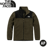 【The North Face 男 可套式刷毛保暖外套 AP《綠》】49AE/刷毛外套/立領外套/保暖夾克