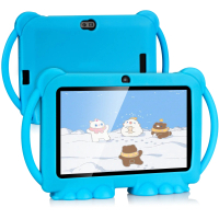 Tablet Kanak-kanak, 7 Inci, ROM 32GB, RAM 2GB, Android, Dengan WiFi 2.4G, GMS, Skrin Perlindungan Ma
