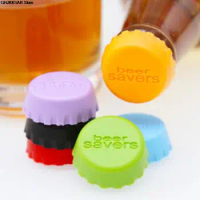 6/10pcs Beer Cover Soda Cola Lid Wine Saver Stopper For Kitchen Bar Supply Soft Silicone Non-toxic Reusable Silicone Bottle Caps
