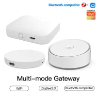 Tuya Smart Multi-mode Gateway Hub Wireless ZigBee 3.0 Bridge Bluetooth Remote Controller Mesh For Smart Life Alexa Google Home