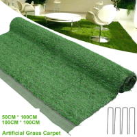 Artificial Grass Carpet Garden Fake Grass Mat 1cm Grass Height Artificial Grass Carpet Garden Natural High Density False Lawn