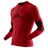 【X-Bionic】RUNNING SPEED SHIRT 男 長袖 跑步壓縮衣(自行車 單車 腳踏車 車衣 人身部品)