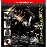 Reel Pancing Maguro Carrerra SW 2000/3000 Power Handle 3000 SG (Silver Grey)