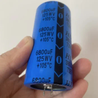 2pcs 125V6800UF 6800UF 125V aluminum electrolytic capacitor 35x70mm