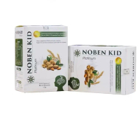NOBEN KID  cốm phát triển trí não - bổ sung DHA giúp con thông minh hộp 30 gói multivitamin omega 3 