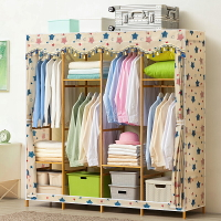 【免運】 簡易衣柜家用臥室出租房屋用組裝實木兒童衣櫥柜子結實耐用置物架