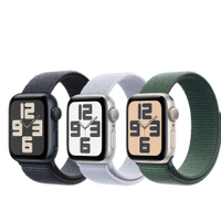 Apple Watch SE GPS 40mm 2024 鋁金屬錶殼配運動錶環
