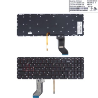 US Laptop Keyboard for Lenovo Ideapad Y700-15ISK Y700-15ACZ Black with Backlit