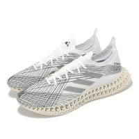 【adidas 愛迪達】慢跑鞋 4DFWD X STRUNG 男鞋 灰 白 4D 緩衝 透氣 運動鞋 愛迪達(ID8892)