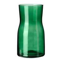 TIDVATTEN 花瓶, 綠色, 17 公分