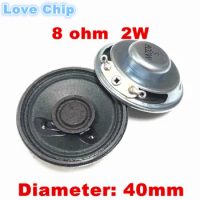 2PCS New Ultra-thin 4Ω 8Ω 1W 2W 3W 4ohm 8ohm speaker Diameter 40mm 4cm small speaker inner magnetic paper tray
