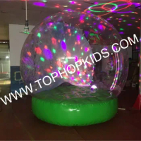 Giant inflatable halloween green color snow globe ,Lighted Giant Snow Globe for Christmas Decoration, Photo Snow Globe