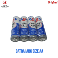 4 PCS Baterai ABC AA Original - Batrai ABC Size AA / A2 1,5V - Batrai Remot - Mainan - Jam Dinding