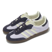 【adidas 愛迪達】休閒鞋 Samba OG W 女鞋 紫白 復古 低筒 德訓鞋 愛迪達(JI4209)