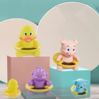1PC Safety Water Thermometers for Bathing Babies Cute Duck Bear Pig Digital Thermometer Baby Child Shower Temperature Sensor Toy