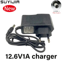 New 12.6V 1A 3S 3.7V Portable Lithium Battery Charger DC:5.5*2.1mm 12V Power Adapter AC100-240V EU US Plug Power Adapter