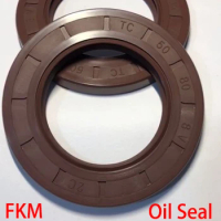25Pieces TC 35x52x6 35*52*6 FKM Fluorine Fluoro Rubber Spring Two Lip Gasket Radial Shaft Skeleton Oil Seal