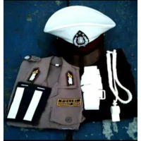 Seragam polantas anak tk/baju polisi anak tk