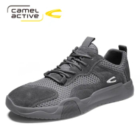 Camel Active New Casual Shoes Men Summer Breathable Mesh Flats Shoes for Unisex Soft Lightweight Male Beach Shoes
