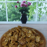 ARALUS - Emping melinjo manis renyah - Makanan / snack / cemilan dari melinjo