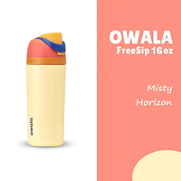 Owala 16oz Kids FreeSip Insulated Stainless Steel Water Bottle - BPA-Free Sports Tumbler with Straw