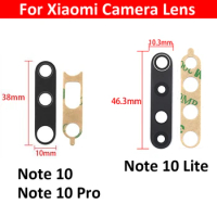 Back Rear Camera Glass Lens With Glue Sticker For Xiaomi Mi 10T Note 10 Pro Lite 5G Redmi Note 9 6 Pro Max 9S 8T 10 9T