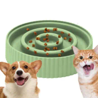 Slow Feeding Bowl Anti-Choking Food Feeding Puzzle Bowl Bloat Stop Pet Slow Food Bowls Dog Cat Slow Feeders For Wet And Dry Food