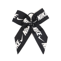 Nike 髮圈 Bow Large Scrunchie 黑 白 Logo 蝴蝶結 髮帶 頭飾 綁頭髮 彈性 N100248401-0OS