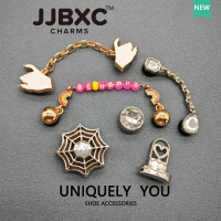 JJBXC Charm phu kien giay Khoa day chuyen kim loai chinh hang doc quyen Thich ung moi loai giay de