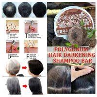 Polygonum Hair Darkening Shampoo Bar hair darkening shampoo soap Solid shampoo polygonum shampoo polygonum shampoo bar hair Make
