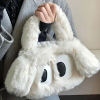 Large Capacity Cartoon Bag, Furry Children's Wallet, Casual And Fashionable Handbag, Also Can Be Used As A Crossbody Bag