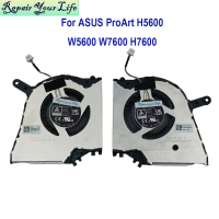 Laptop CPU Fan พัดลมระบายความร้อน CPU GPU สำหรับโน้ตบุ๊ก ASUS Studiobook Pro 16 OLED H5600 W5600 H76