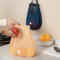 果蔬收納網袋廚房鏤空透氣大蒜掛袋蔬菜水果收納袋水果網袋可掛式