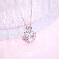 สร้อยคอเงินแท้ Charlotte (White) [B1-W]