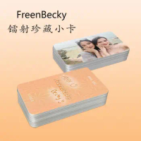 10pcs/set Fanmade Fen Hong Li Lun FreenBecky Freen Becky Couple Laser Babysbreath Bright Surface Mini Card Fans Birthday Gift