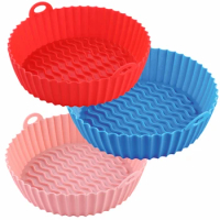 Silicone Air Fryer Liners, Air Fryer Silicone Basket, Parchment Paper, Air Fryer Tray Air Fryer Accessories