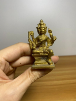 銅造像，泰國四面佛，精致小尊，全品實心完整，高6cm