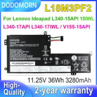 DODOMORN L18M3PF2 Laptop Battery For Lenovo IdeaPad L340-15API L340-15IWL L340-17API V155-15API L18C3PF2 L18D3PF1 11.25V 36Wh