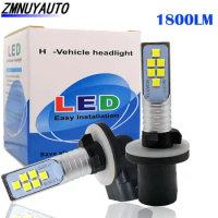 2pcs H27 LED 880 881 LED Bulbs Day Lamp Car Fog Light H27W2 H27/1 H27/2 6500K 1800LM Auto Day Running Lamp Driving Lamp 12V