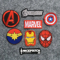 ( PAKET ) PATCH EMBLEM BORDIR MARVEL AVENGERS END GAME ( 1 PACK SESUAI GAMBAR )