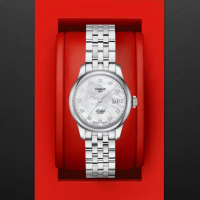 【TISSOT 天梭 官方授權】LE LOCLE 力洛克系列 白色珍珠母貝 機械腕錶 禮物推薦 畢業禮物(T0062071111600)