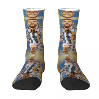 CELEBRATION Lionel And Andrﾩs And Messi And Argentina No.10 GOAT Caricature 21 Graphic Cool Rucksack Graphic Elastic Socks