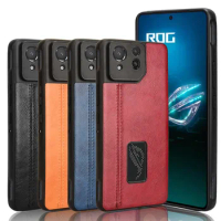 For ASUS ROG Phone 8 PRO Case Luxury Leather Skin Texture Ultra Thin Slim Back Cover For ASUS ROG 8 PRO ROG8 Phone Funda Cases