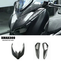 For Yamaha XMAX300 XMAX 300 XMAX-300 2017-2022 Motorcycle Accessories Carbon Fiber Stripe Shell Decorative Protection Board