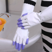 洗碗手套廚房家用加絨加厚洗衣衣服耐用型女冬季防水家務清潔手套